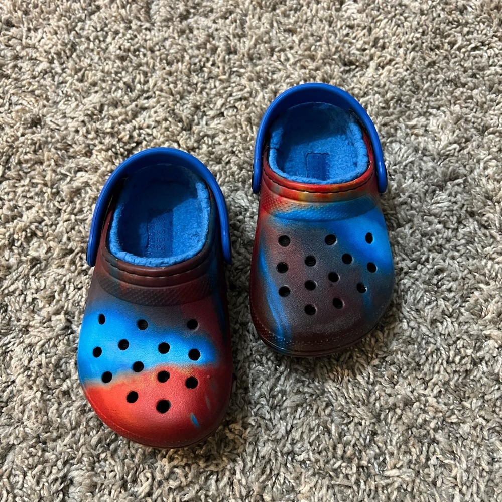Crocs Classic LINED "Tie Dye" Toddler 7C